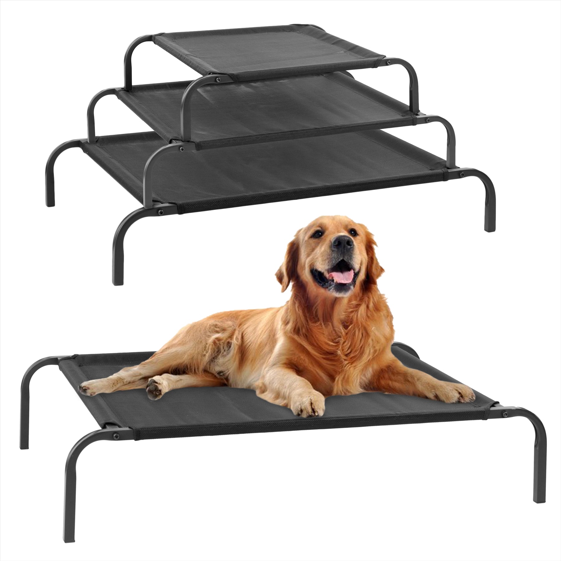 Portable pet outlet bed