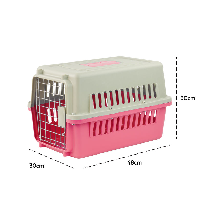 KCT Portable Plastic Pet Carrier Box Cat Dog Puppy Animal Cages