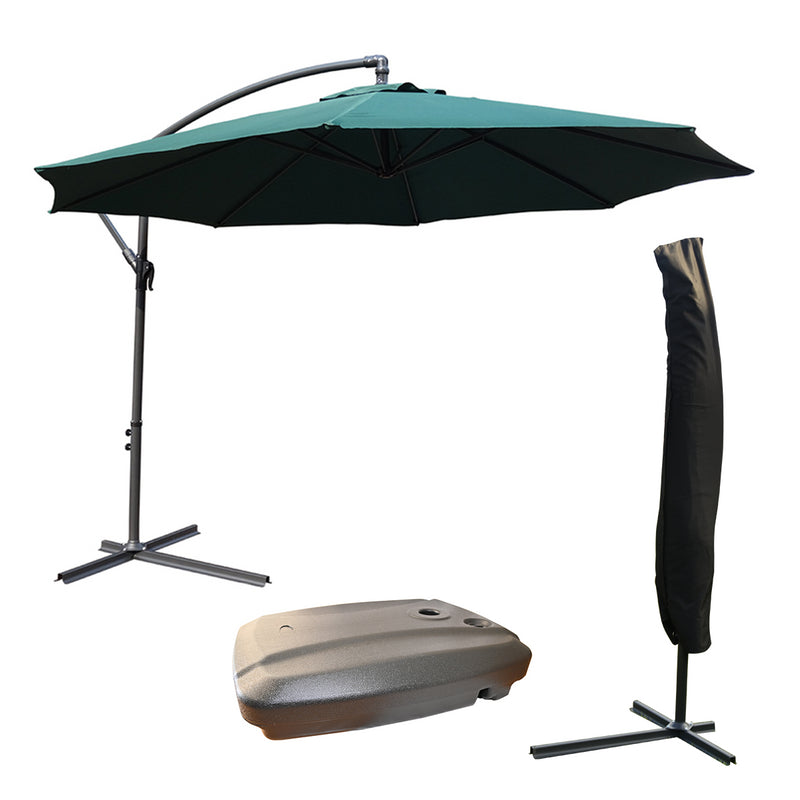 KCT 3.5m Large Cantilever Garden Parasols with Optional Base / Cover