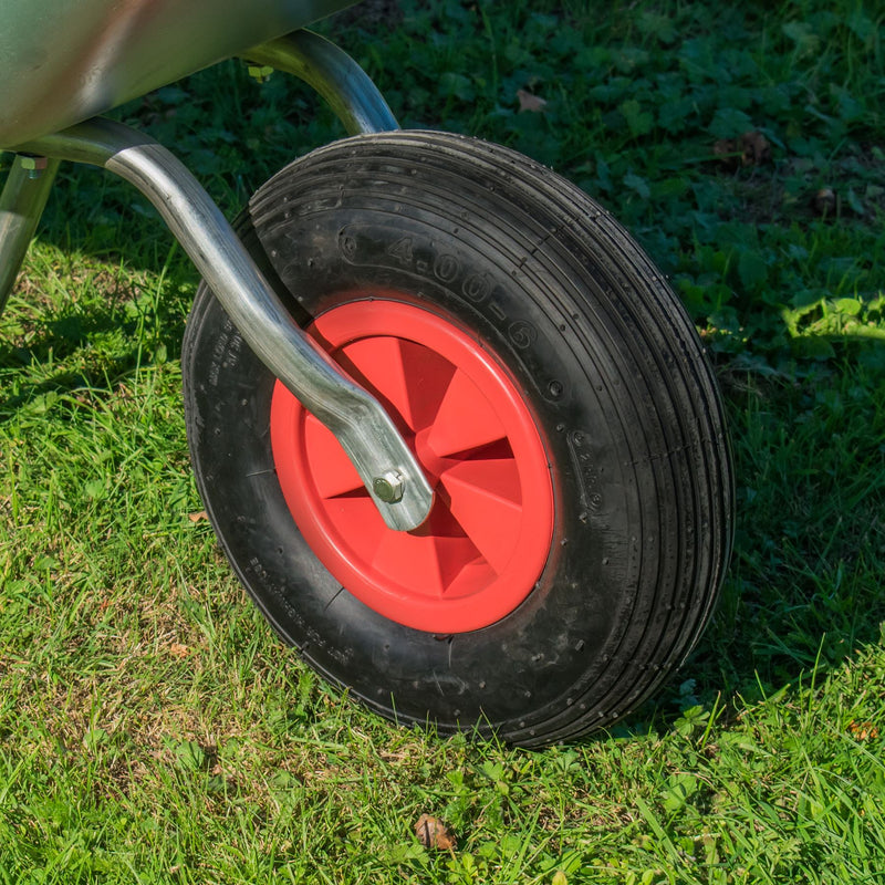 KCT 80 Litre Garden Galvanised Steel Wheelbarrow