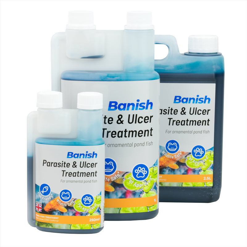 Banish Parasite Ulcer & Whitespot Pond Fish Treatment