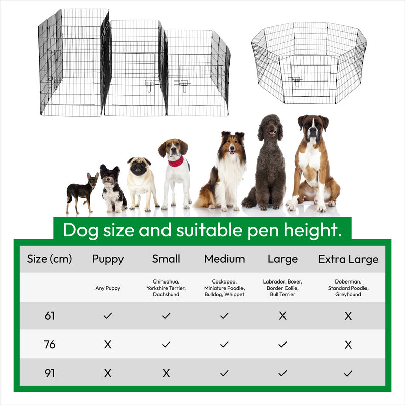 KCT Pet Play Pens- Portable Metal Pens or Run