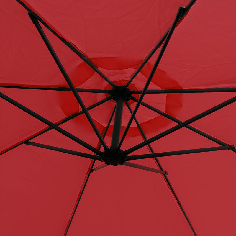 KCT 3m Large Cantilever Garden Parasols with Optional Base / Cover