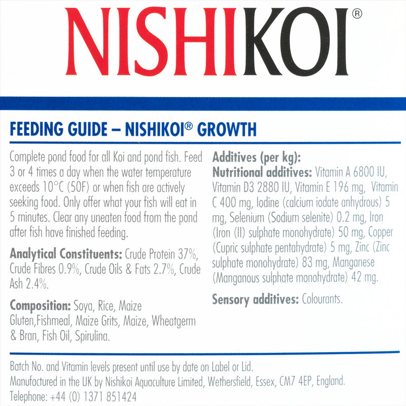 Nishikoi Growth Pond Fish Food