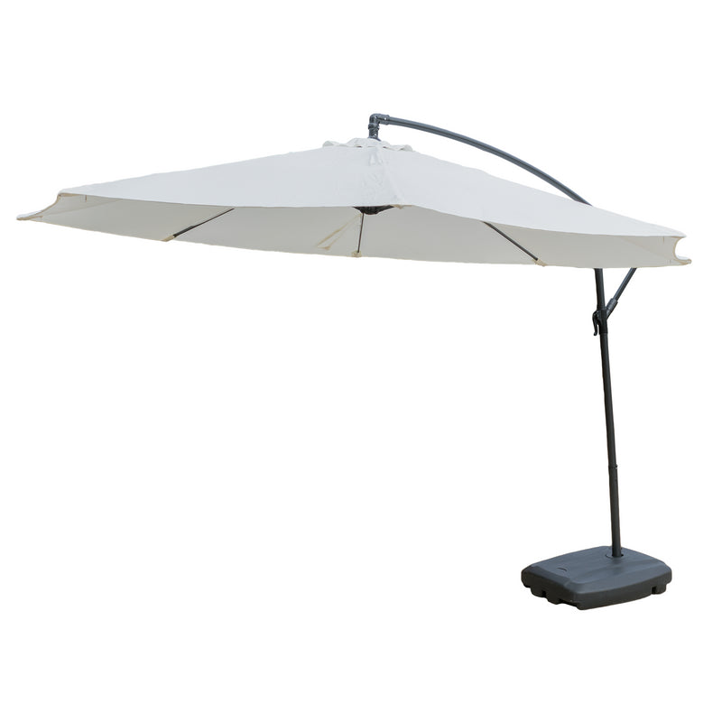 KCT 3m Large Cantilever Garden Parasols with Optional Base / Cover