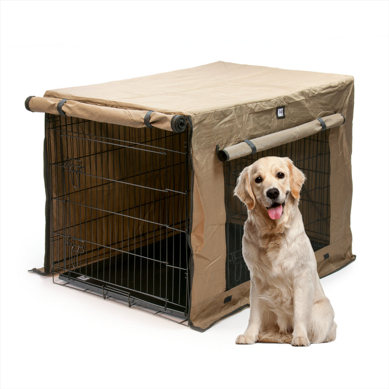 KCT Folding Pet Crate with Fabric Cover