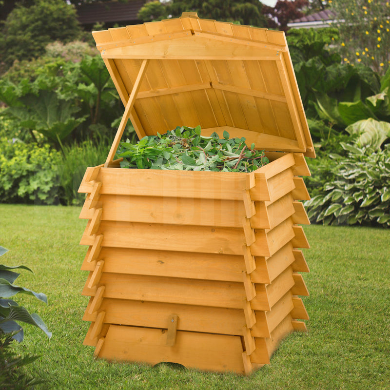 KCT 300L Large Garden Compost Bin - Wooden