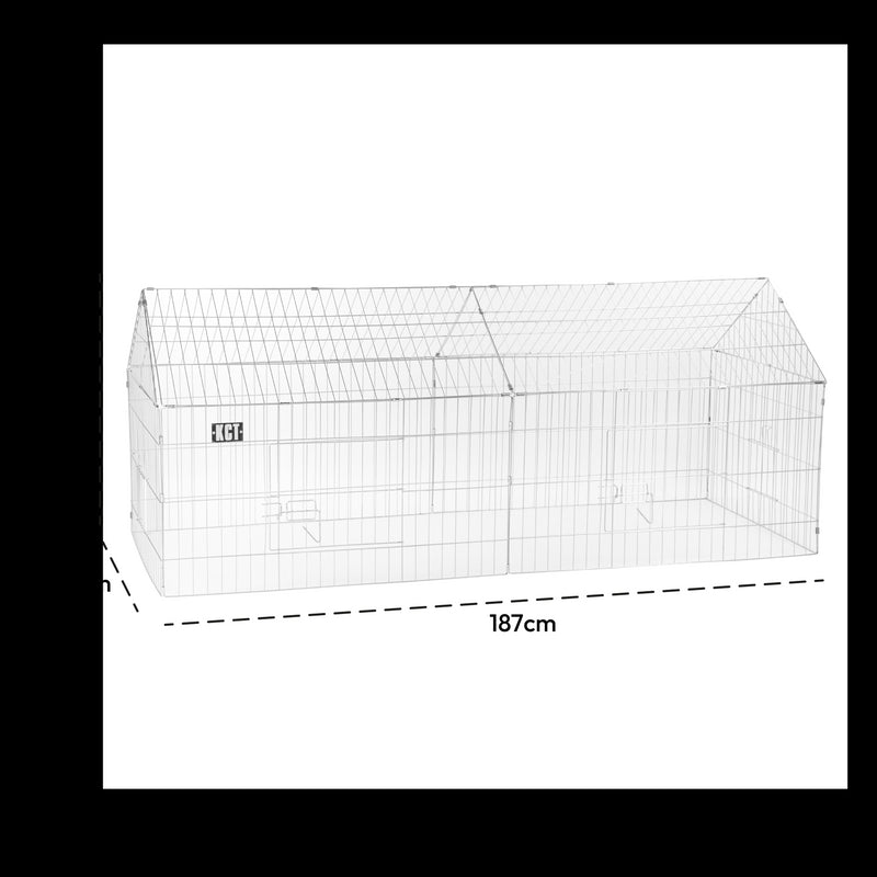 KCT Enclosed Metal Pet Playpen Runs