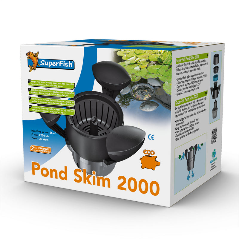 Superfish Pond Skim - Floating Surface Skimmer