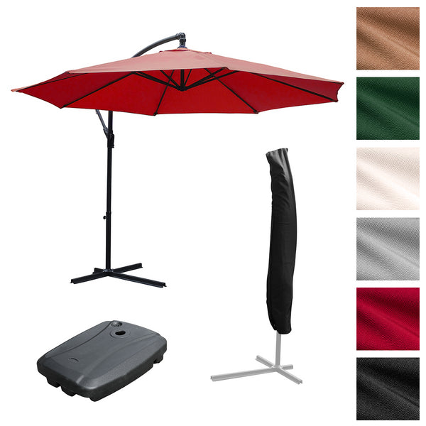 KCT 3.5m Large Cantilever Garden Parasols with Optional Base / Cover