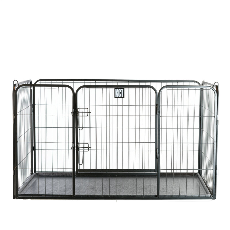 KCT Heavy Duty Pet Playpens with Plastic Floor