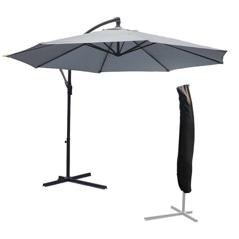 KCT 3.5m Large Cantilever Garden Parasols with Optional Base / Cover