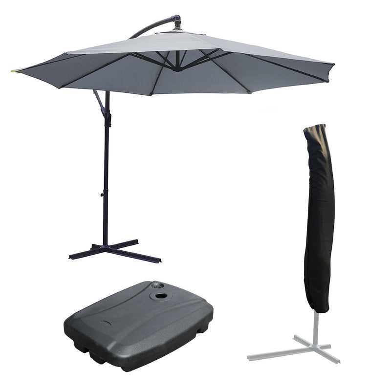 KCT 3.5m Large Cantilever Garden Parasols with Optional Base / Cover