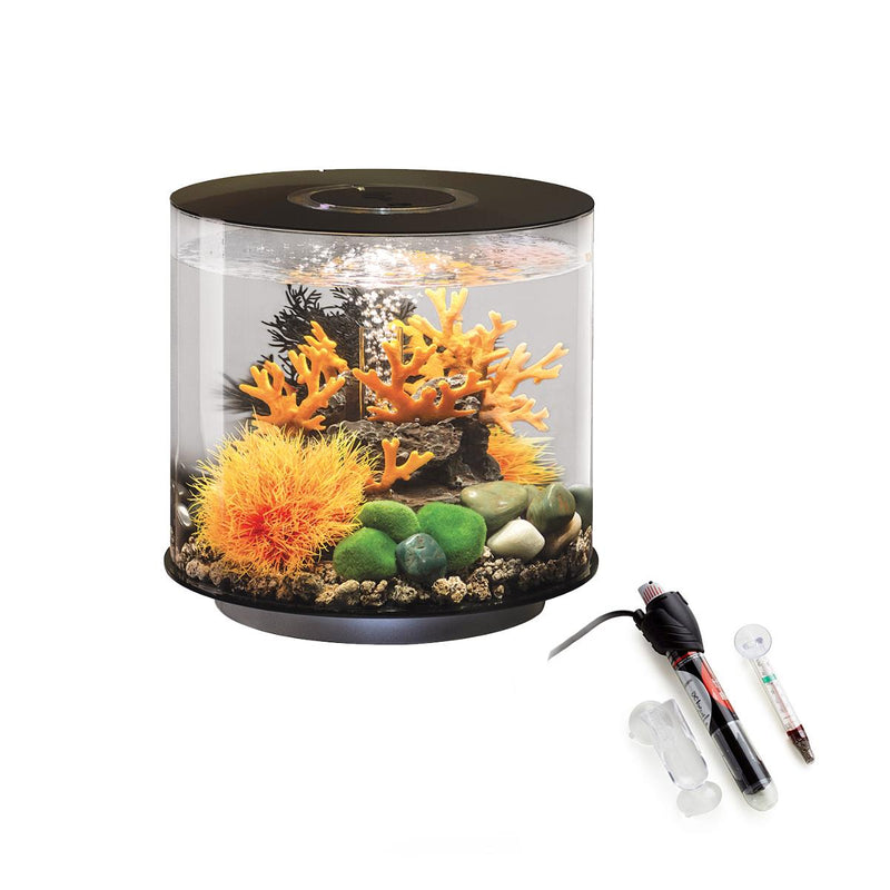 biOrb Tube 15L Black Aquarium with Standard LED Lighting