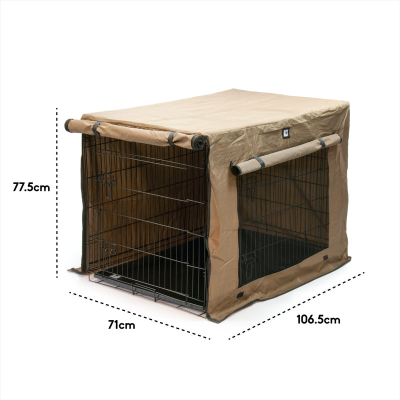 KCT Folding Pet Crate with Fabric Cover