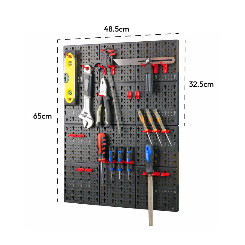 KCT Wall Mounted Tool Rack With Shelves