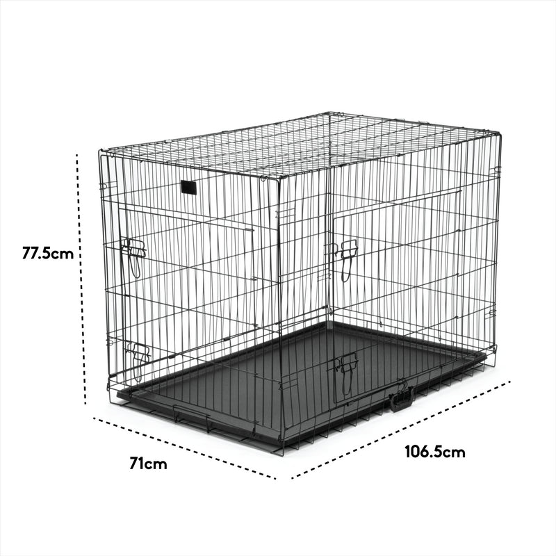 KCT Folding Pet Crate with Fabric Cover