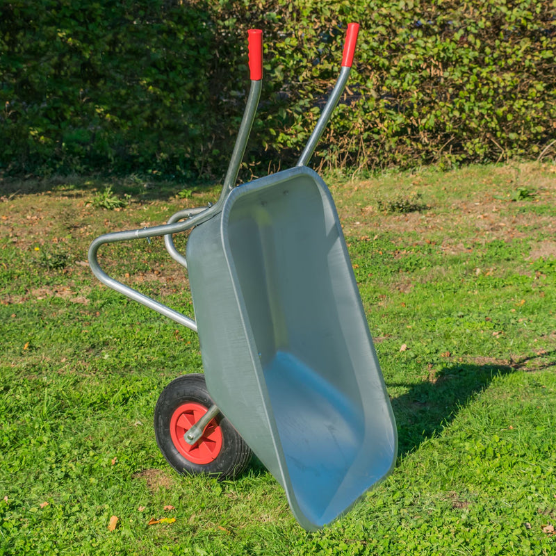 KCT 80 Litre Garden Galvanised Steel Wheelbarrow