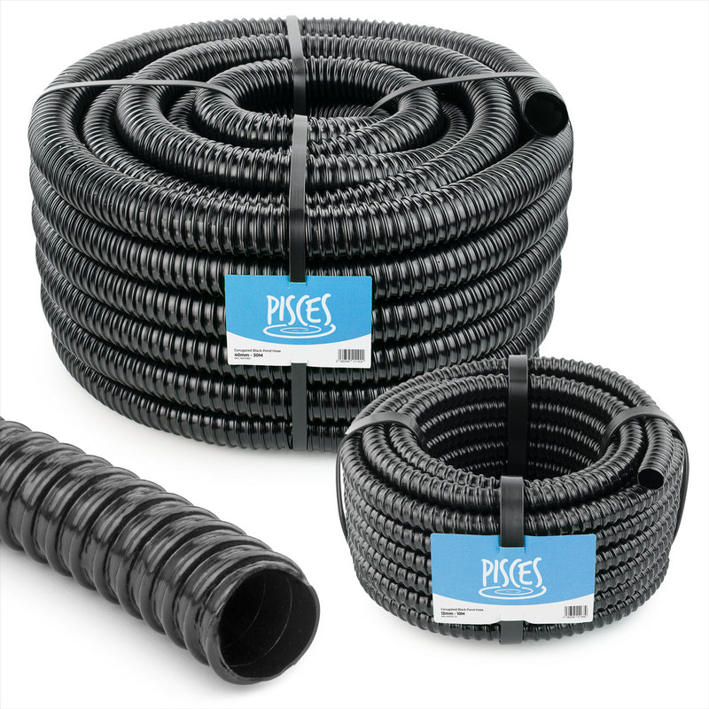 Black Corrugated Pond Hose