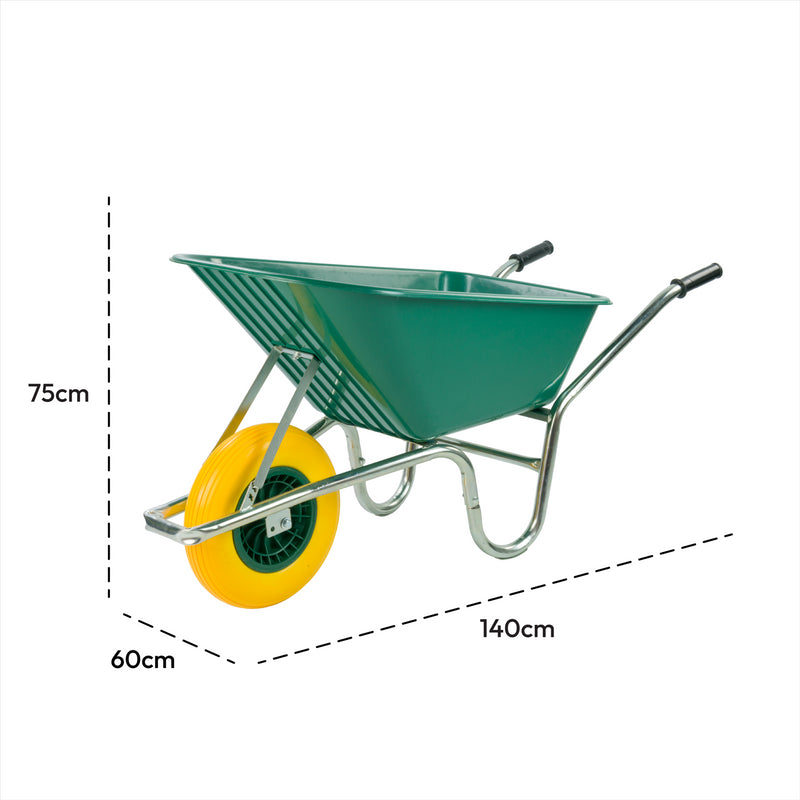 Complete Garden 110L Wheelbarrow - Green