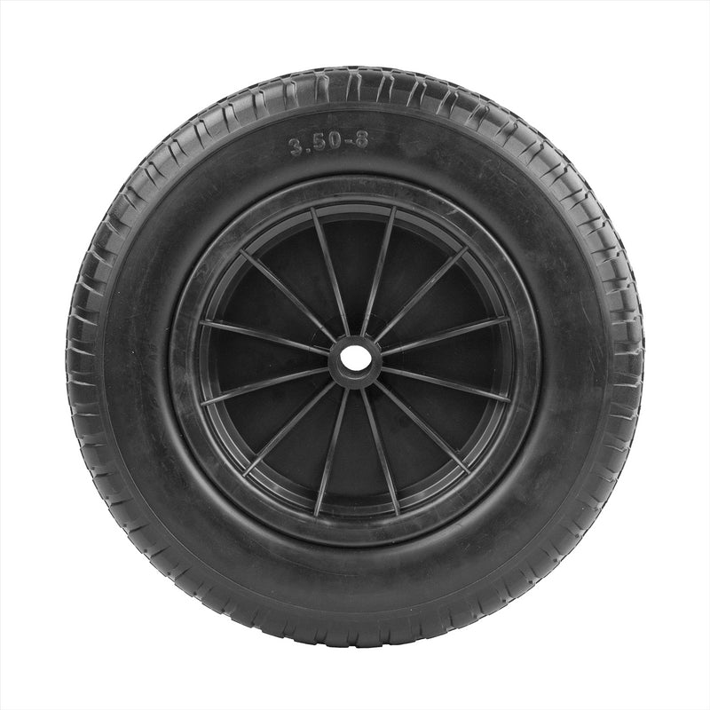 KCT Wheelbarrow Wheels 14" & Axel 128x2mm