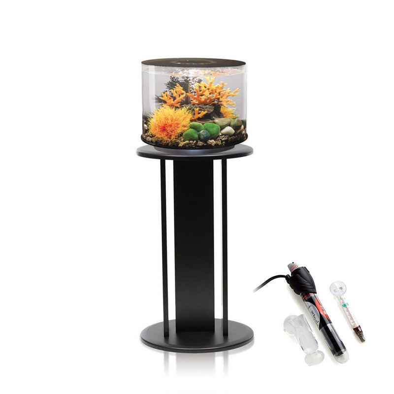 biOrb Tube 15L Black Aquarium with Standard LED Lighting