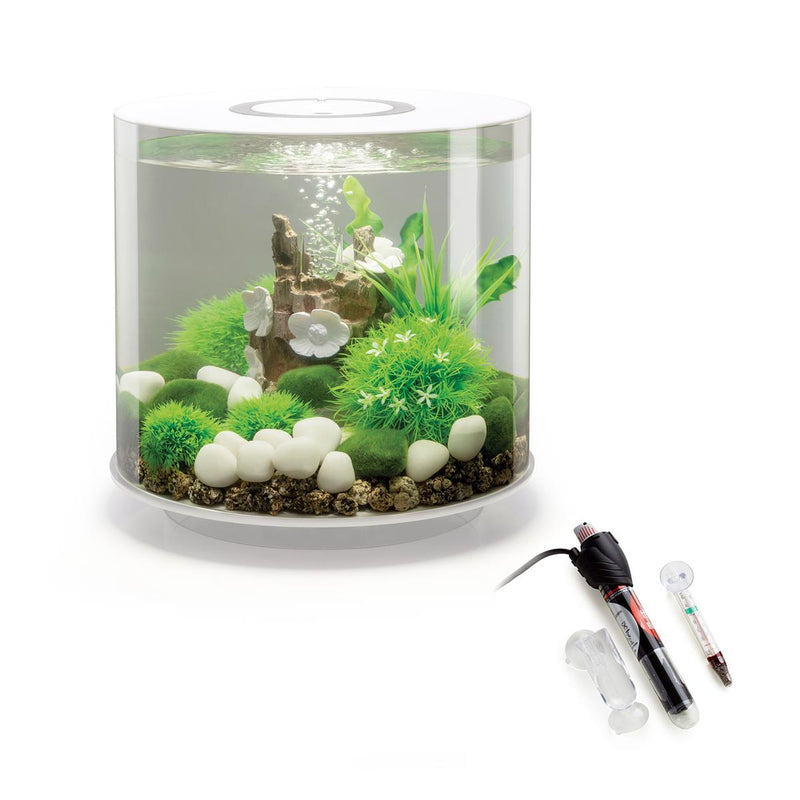 biOrb Tube 15L White Aquarium with MCR LED Lighting