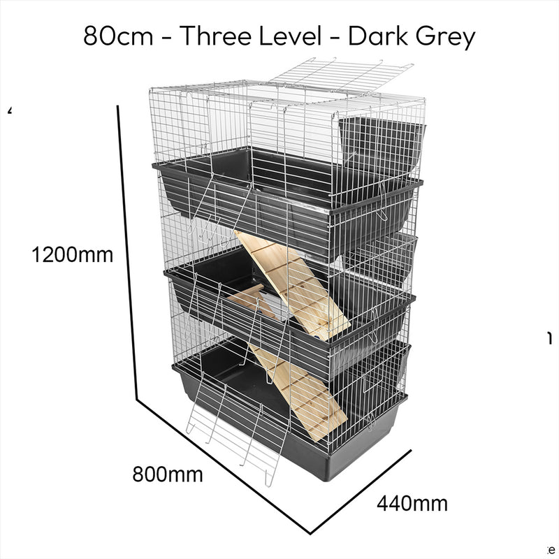 KCT Triple Level Indoor Small Pet Cage / Hutch