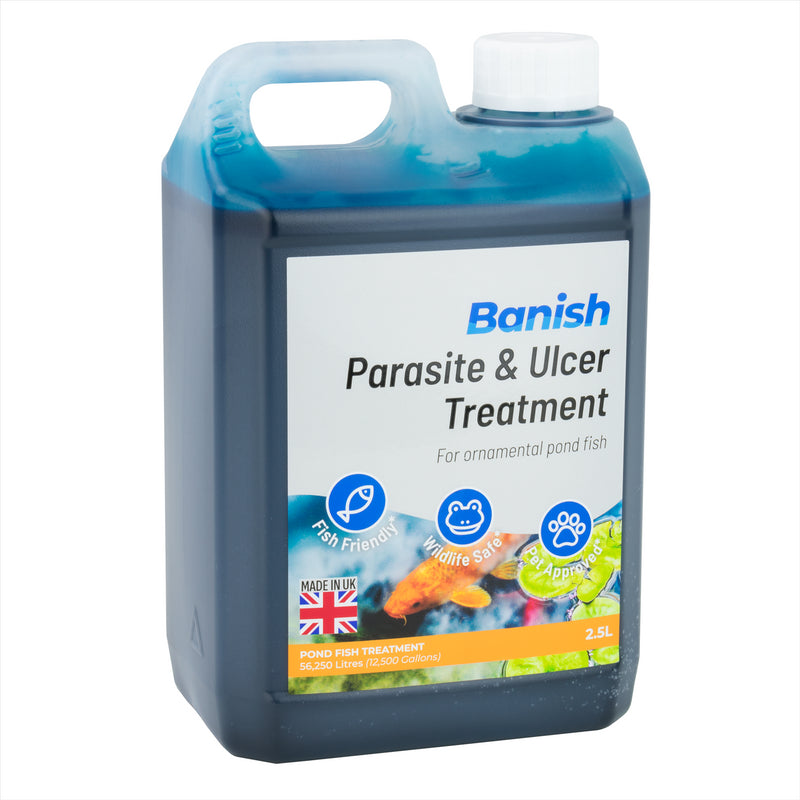 Banish Parasite Ulcer & Whitespot Pond Fish Treatment