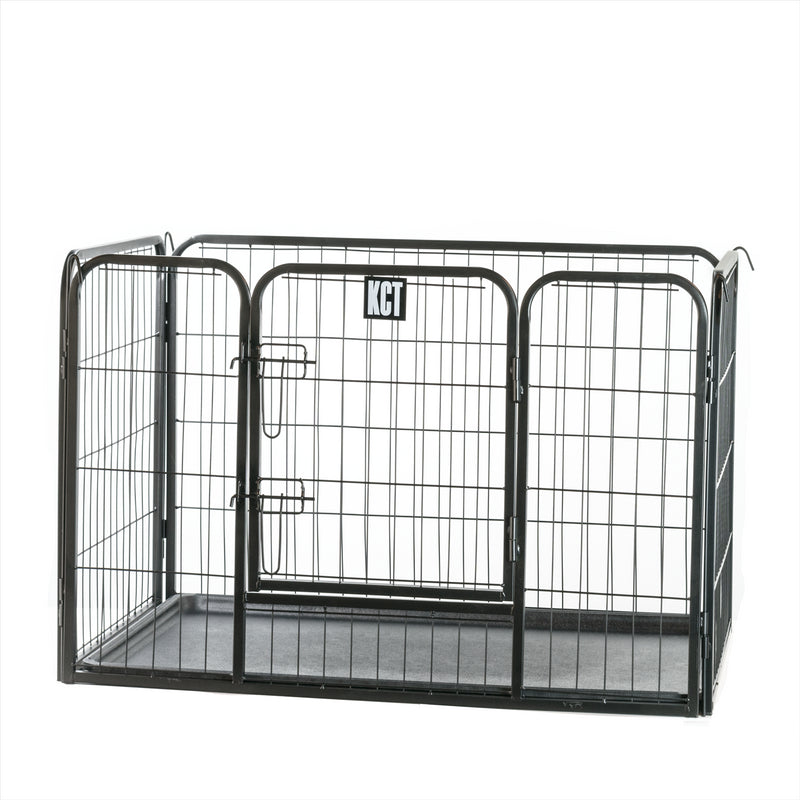 KCT Heavy Duty Pet Playpens with Plastic Floor