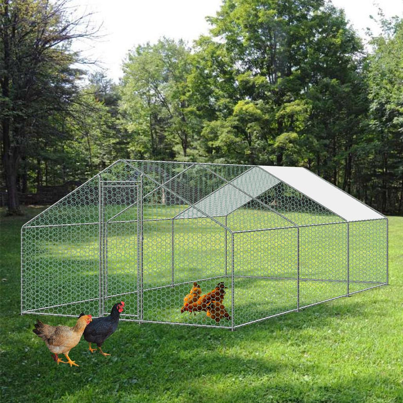 KCT Galvanised 6x3m Walk In Chicken Pet Run