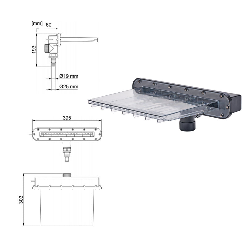 Pontec PondoFall Waterfall & Stream Outlet Chutes