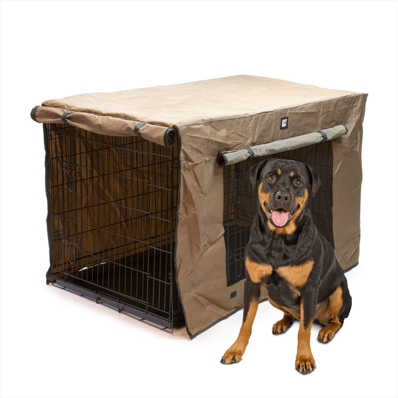 KCT Folding Pet Crate with Fabric Cover