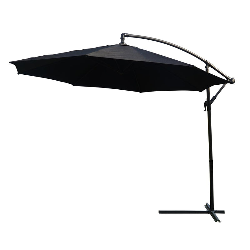 KCT 3m Large Cantilever Garden Parasols with Optional Base / Cover