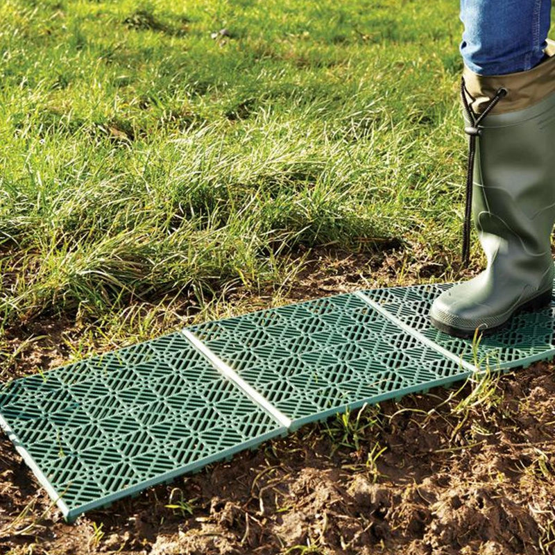 KCT Green Garden Path and Patio Decking Interlocking Tiles