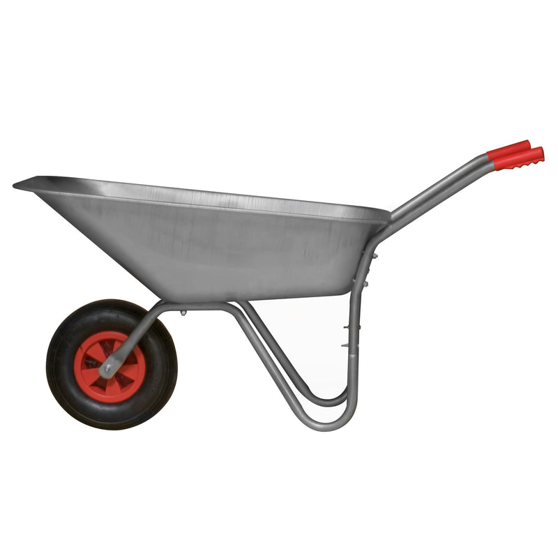 KCT 80 Litre Garden Galvanised Steel Wheelbarrow