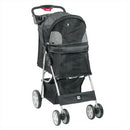 Hooded Pet Stroller - Black