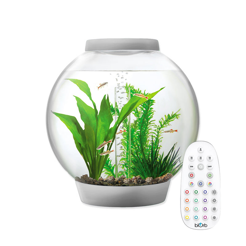 Baby biOrb 15L Silver Aquarium with MCR LED Lighting