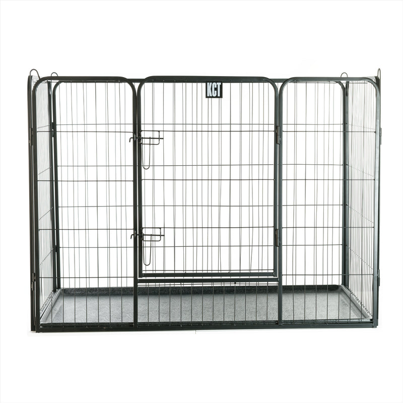 KCT Heavy Duty Pet Playpens with Plastic Floor