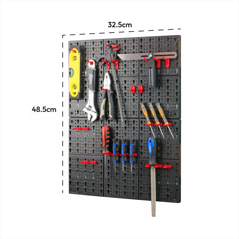 KCT Wall Mounted Tool Rack With Shelves