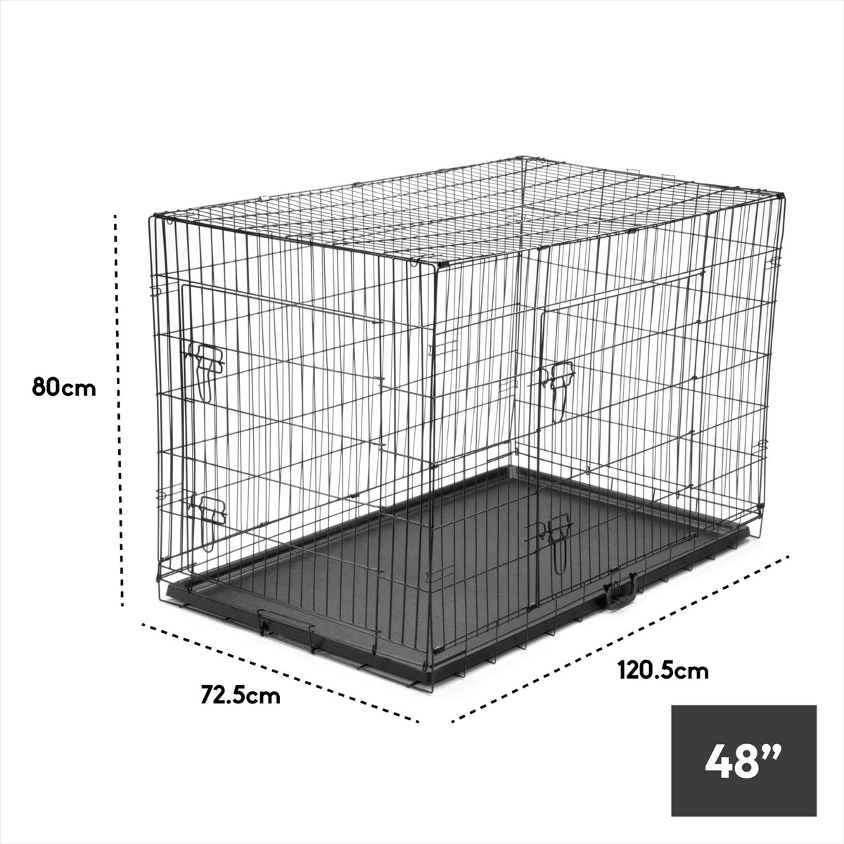 KCT Folding Metal Pet Crates Dog Puppy Enclosure Crate Training Pen