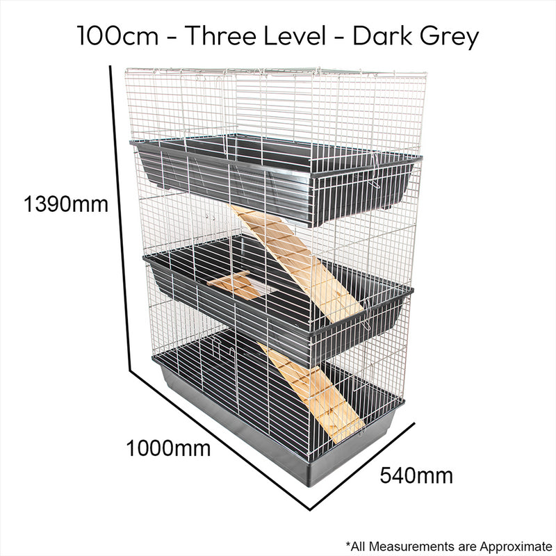 KCT Triple Level Indoor Small Pet Cage / Hutch