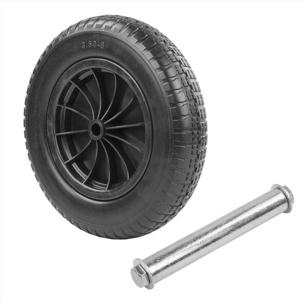 KCT Wheelbarrow Wheels 14" & Axel 128x2mm