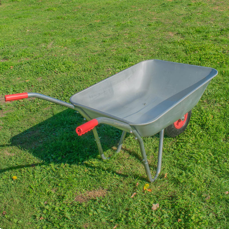 KCT 65 Litre Garden Galvanised Steel Wheelbarrow