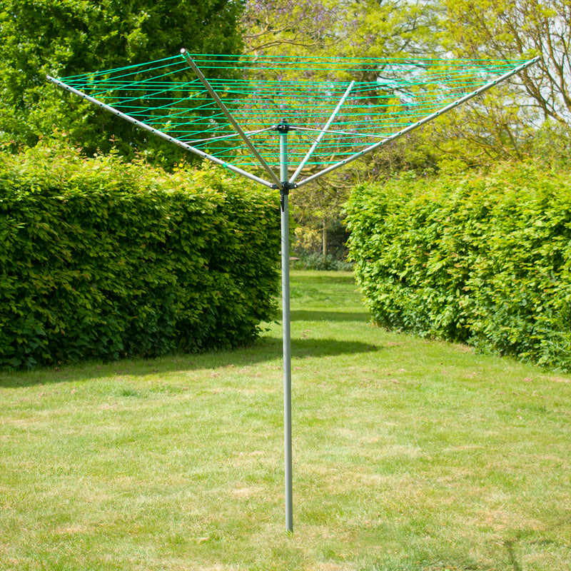 Washing Line Rotary Clothesline Airer Rotating Metal Clothes Dryer