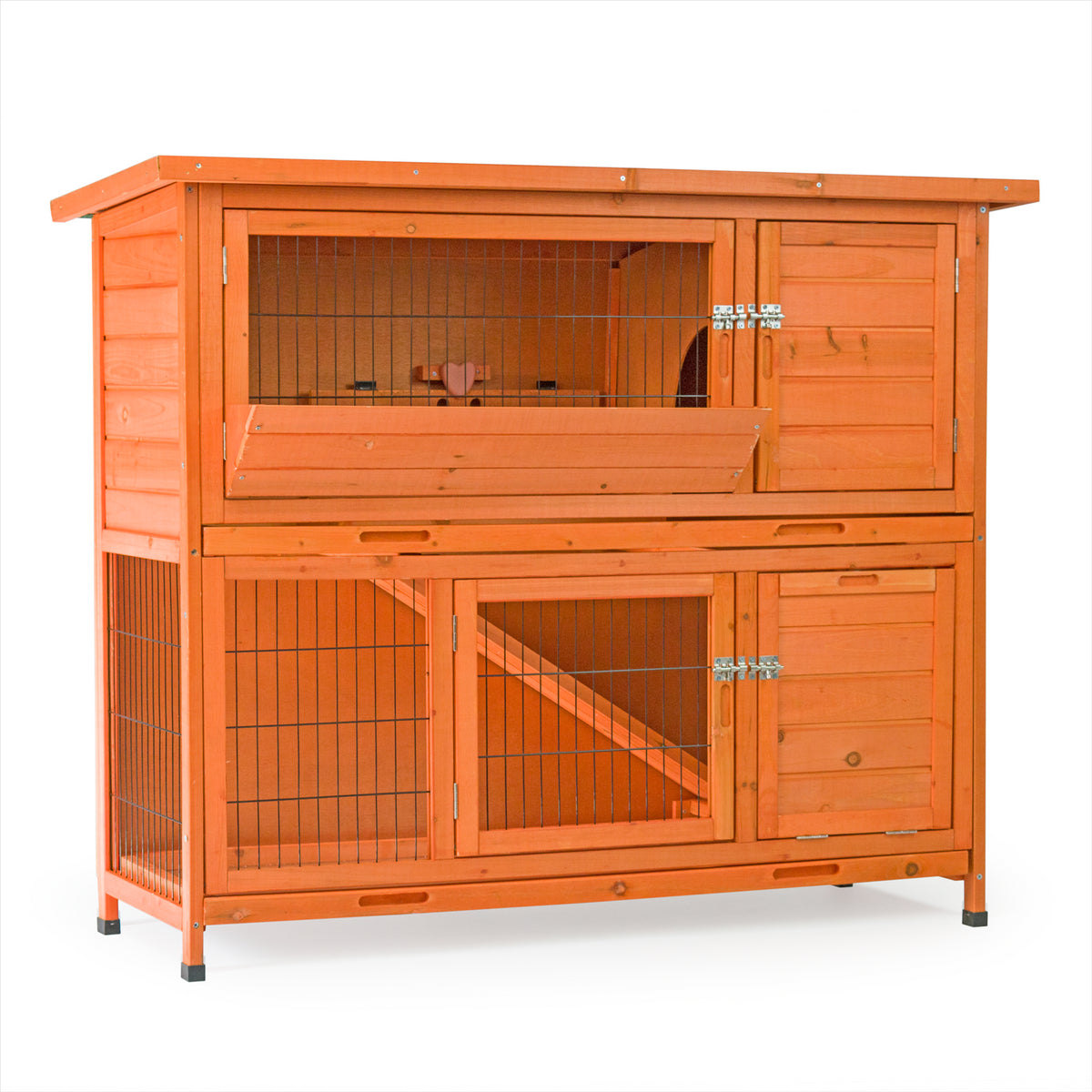 Enclosed rabbit run best sale